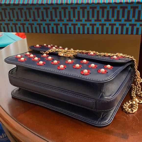 Tory Burch duet chain embellished convertible shoulder bag - Picture 8 of 8